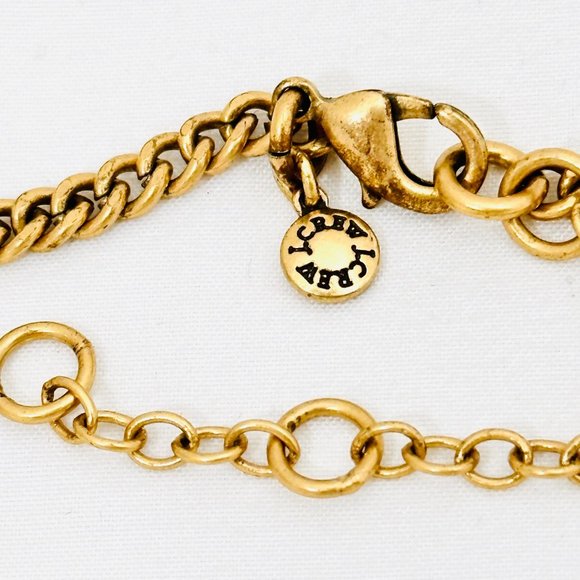 J. Crew Clear Crystal and Black Statement Necklace 17.5" + 2.5" - Picture 8 of 8